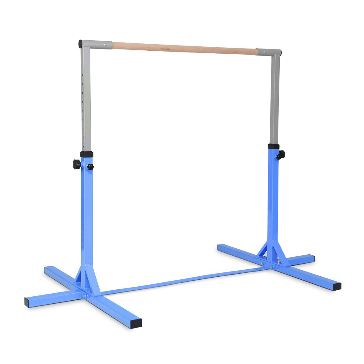 GBruno Adjustable Gymnastics Horizontal Bar for Kids-Blue