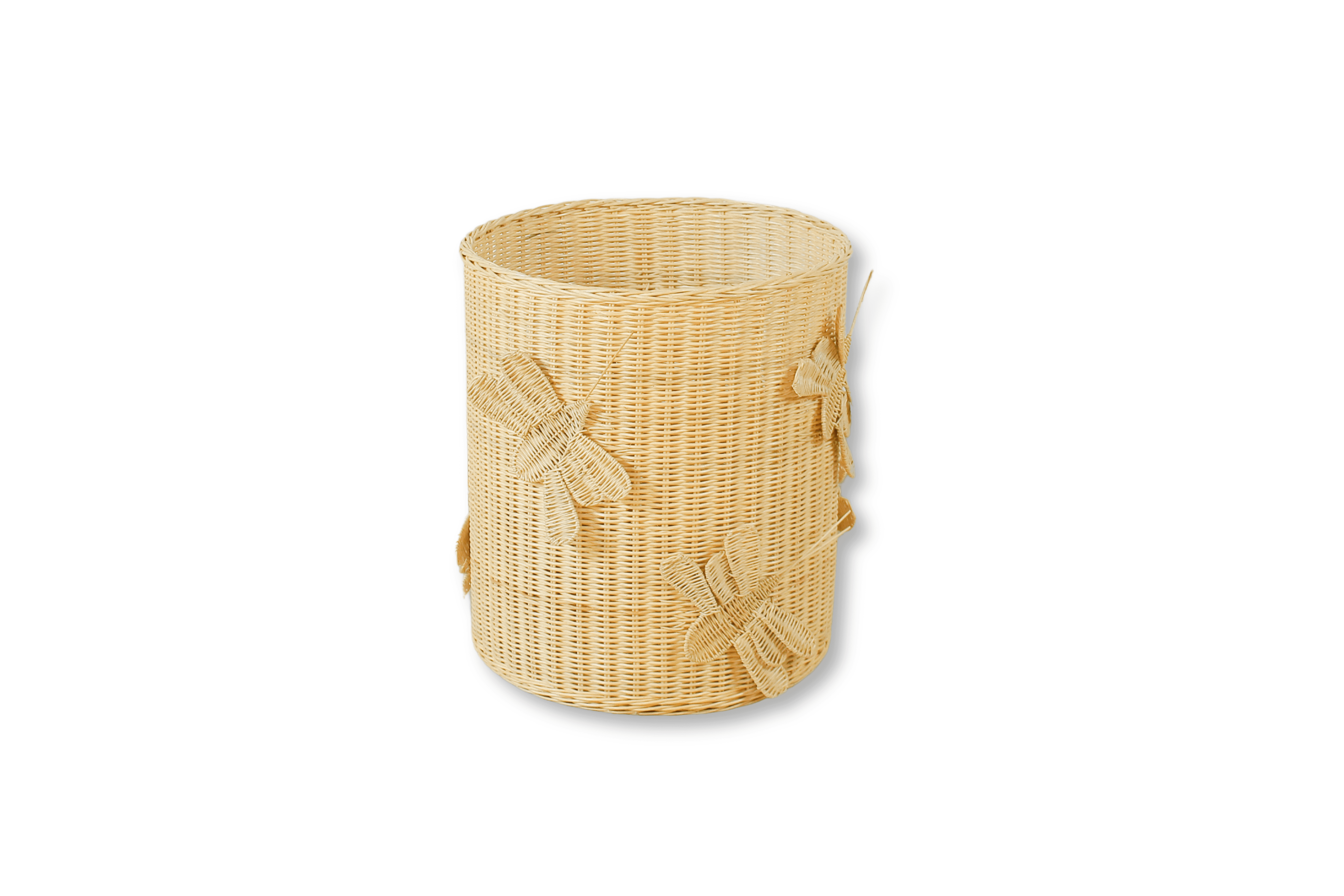 Lullaby Rattan Flutter Wing Hamper Rattan Basket – Handwoven Boho Storage for Toys, Blankets & Laundry