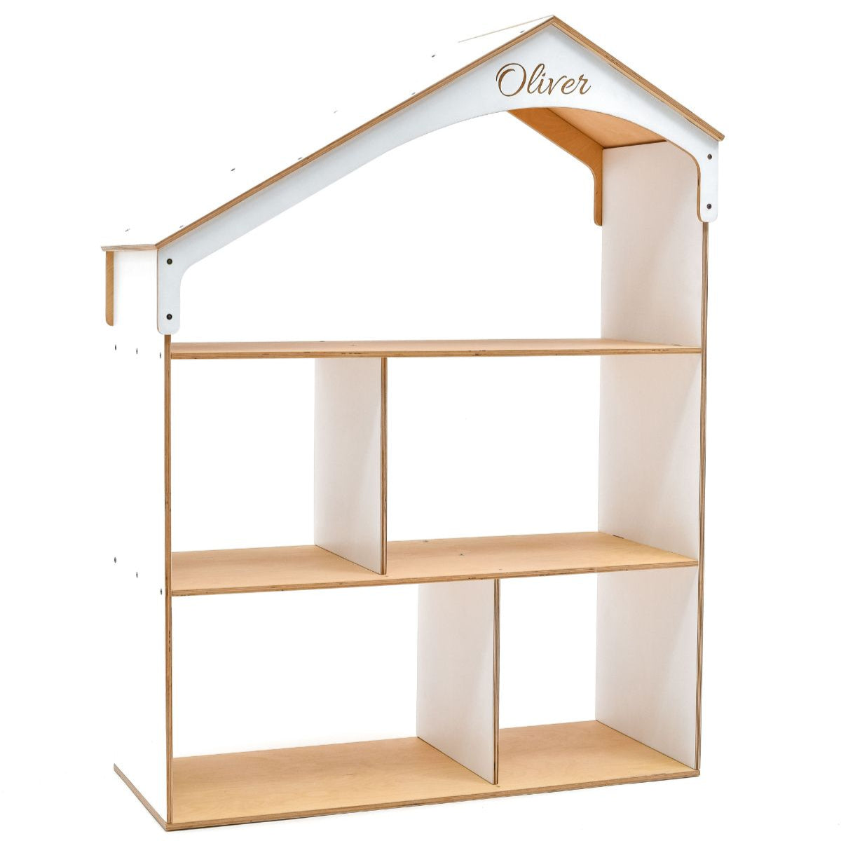 Enjoy the Wood White Dollhouse Bookcase