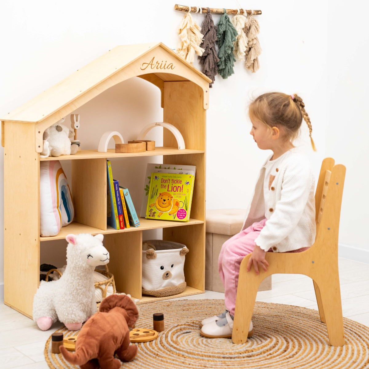 Enjoy the Wood Wooden Dollhouse Bookshelf