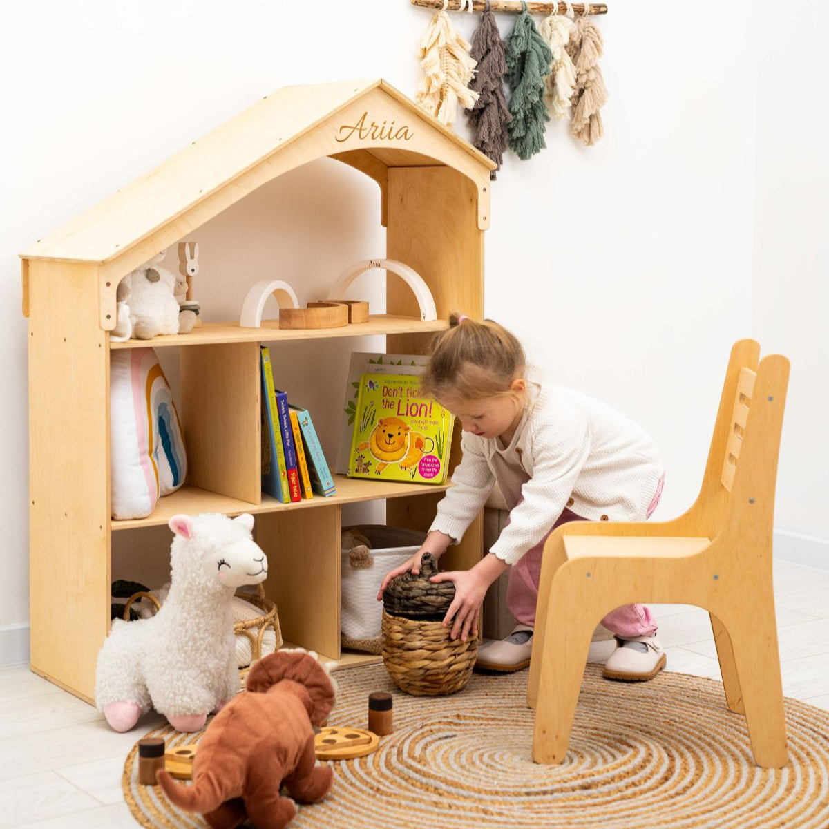 Enjoy the Wood Wooden Dollhouse Bookshelf