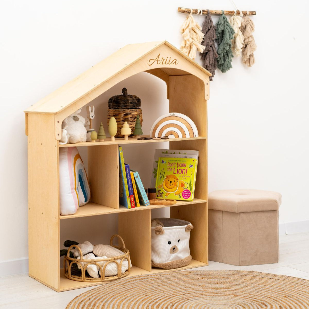 Enjoy the Wood Wooden Dollhouse Bookshelf