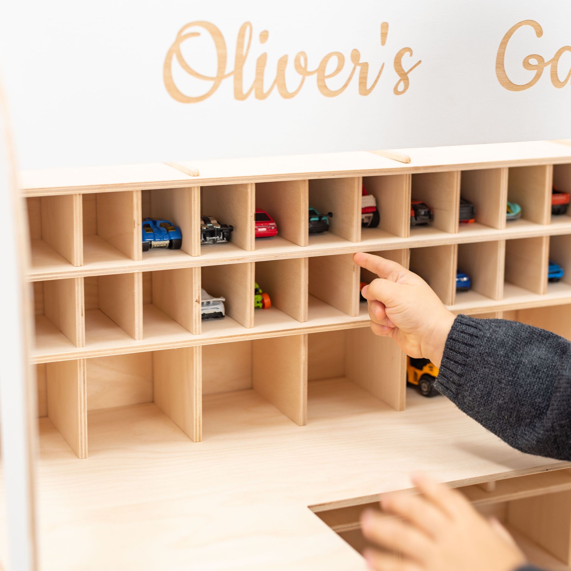 Enjoy the Wood Toy Car Garage Storage