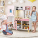GBruno Wooden Pretend Play Kitchen with Ice Maker Range Hood and Blackboard-Pink GBruno Store